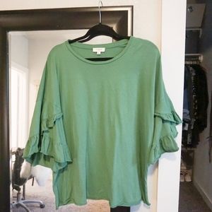 Ruffel Sleeve Top